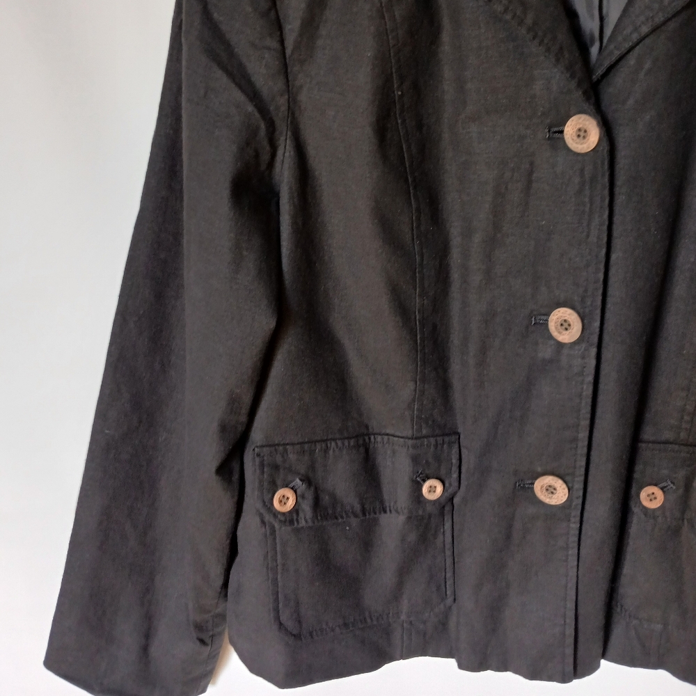 R-Q-T Womens Vintage Blazer Size 14 Color Black - Picture 5 of 8